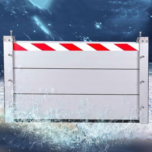 Abnehmbare Wiederverwendbare Hochwassersperre 131–140 Cm Abnehmbare Temporäre Dämme Wasserrückhalteplatte Für Garage, Keller, Haustür, Einfahrt(Outside,138 * 100cm) von Generic