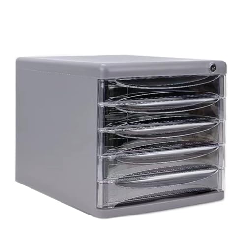 Abschließbarer Schreibtisch-Aktenschrank Mit 5 Schubladen Dokumentenaufbewahrungs-Organizer Im Letter-/A4-Format Aktenhalter Home-Office-Arbeitsplatz Ordner Papiere Archive von Generic