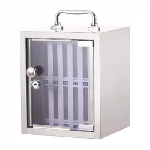 Abschließbarer Wand-Handy-Organizer – 12 Bis 60 Fächer Für Die Schreibtisch-Handyhalterung Mit Schlüssel Für Klassenzimmer, Büro, Schule Und Zuhause(12 Bits) von Generic