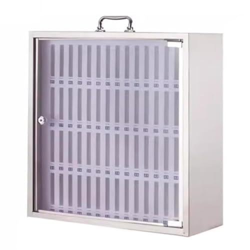 Abschließbarer Wand-Handy-Organizer – 12 Bis 60 Fächer Für Die Schreibtisch-Handyhalterung Mit Schlüssel Für Klassenzimmer, Büro, Schule Und Zuhause(60 Bits) von Generic