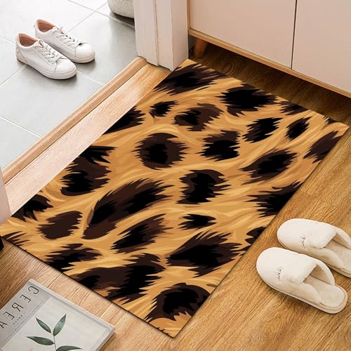 Abstrakt gemalte Leopardenmuster Teppich Wohnzimmer 60x90cm Rugs for Living Room, Kurzflor Waschbar Teppisch Tierfell Textur Wohnzimmerteppich rutschfest für Schlafzimmer Kunstwolle Carpet Abstrakt gemalte Leopardenmuster Teppich Wohnzimmer 60x90cm Rugs for Living Room, Kurzflor Waschbar Teppisch Tierfell Textur Wohnzimmerteppich rutschfest für Schlafzimmer Kunstwolle Carpet von Generic
