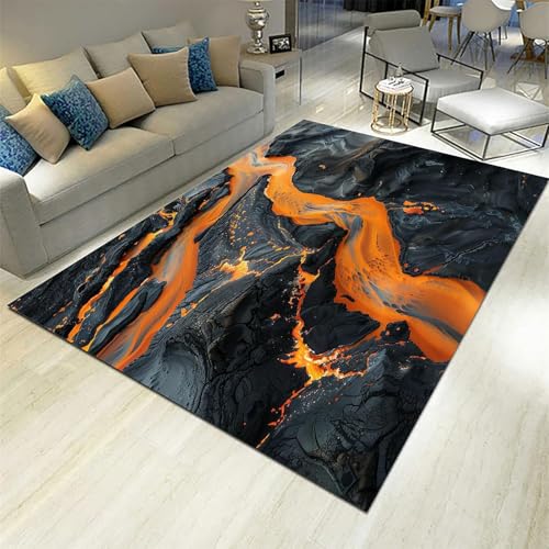 Abstrakte Felsflammentextur -Druck 3D-Teppich Für Wohnzimmer, Flanellteppich, 200 X 300 cm Schlafzimmerteppich, Badematte, Heim, Moderne Für Küche Flur Esszimmer Eingangsberei -9515003654657 Abstrakte Felsflammentextur -Druck 3D-Teppich Für Wohnzimmer, Flanellteppich, 200 X 300 cm Schlafzimmerteppich, Badematte, Heim, Moderne Für Küche Flur Esszimmer Eingangsberei -9515003654657 von Generic