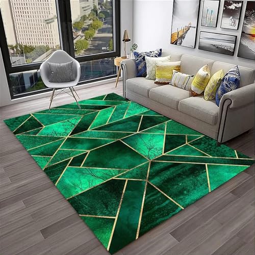 Abstrakte Geometrische Streifen Restaurantteppich Aus Dem 3D-Drucker 80 X 120 cm - Rutschfester Bodenmatten-Teppich Für Innentüren - Weicher Griff - Polyesterfaser - Leicht Zu Reinigen -8279920505669 von Generic