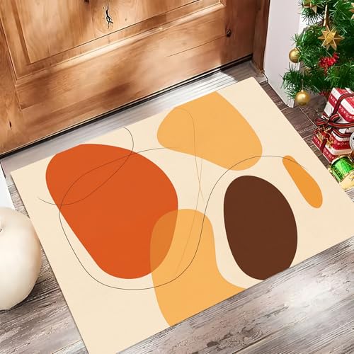 Abstrakte Grafiken Fußmatte Schmutzfangmatte Innen 40 X 60 cm rutschfeste Waschbar Fussmatte, Sauberlaufmatte Teppich Für Eingangsbereich, Haustür, Flur, Porch - Beige Moderne Schlichtheit Abstrakte Grafiken Fußmatte Schmutzfangmatte Innen 40 X 60 cm rutschfeste Waschbar Fussmatte, Sauberlaufmatte Teppich Für Eingangsbereich, Haustür, Flur, Porch - Beige Moderne Schlichtheit von Generic
