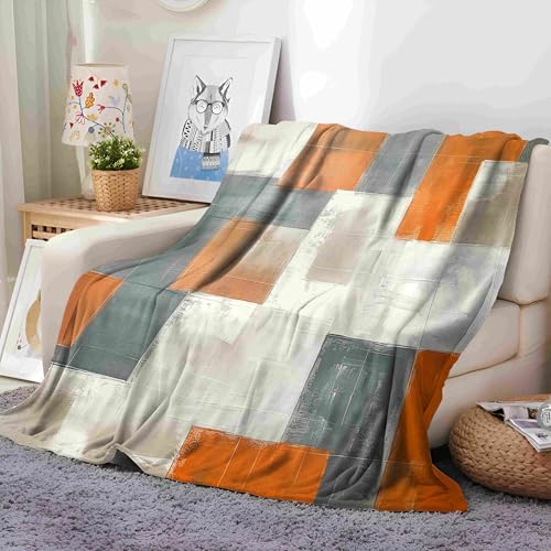 Abstrakte Kunstmalerei Kuscheldecke Fleecedecke Mehrfarbig 70x100 cm Flauschig Decke Warme Weich Sofadecke, Wohnzimmer überwurfdecke Couchdecke, Wohndecke für Erwachsene Kinder Baby von Generic