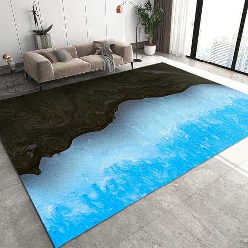 Abstrakte Texturstreifen Restaurantteppich Aus Dem 3D-Drucker 180 X 280 cm - Rutschfester Bodenmatten-Teppich Für Innentüren - Weicher Griff - Polyesterfaser - Leicht Zu Reinigen - Geeig -53408566783 Abstrakte Texturstreifen Restaurantteppich Aus Dem 3D-Drucker 180 X 280 cm - Rutschfester Bodenmatten-Teppich Für Innentüren - Weicher Griff - Polyesterfaser - Leicht Zu Reinigen - Geeig -53408566783 von Generic