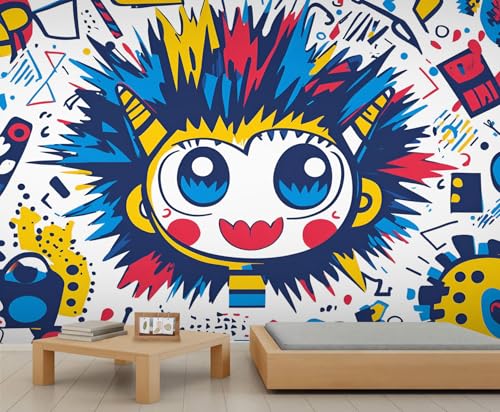 Abstrakte Wandbilder Bunte Geometrische Tapete Cartoon Tapeten für Mädchen Süße Tapeten für Mädchen Schlafzimmer Wohnzimmer Wandbild 280 X 200 cm Abstrakte Wandbilder Bunte Geometrische Tapete Cartoon Tapeten für Mädchen Süße Tapeten für Mädchen Schlafzimmer Wohnzimmer Wandbild 280 X 200 cm von Generic