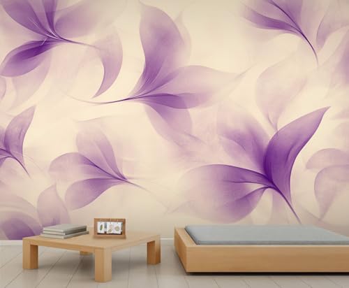 Abstraktes Blumen Wandbild Lila und Lavendelfarbene Blütenblätter Beige Wandbild Elegante Blumen Tapete für Mädchen Schlafzimmer Wandbilder Wohnzimmer Gemälde Poster 150 X 105 cm Abstraktes Blumen Wandbild Lila und Lavendelfarbene Blütenblätter Beige Wandbild Elegante Blumen Tapete für Mädchen Schlafzimmer Wandbilder Wohnzimmer Gemälde Poster 150 X 105 cm von Generic