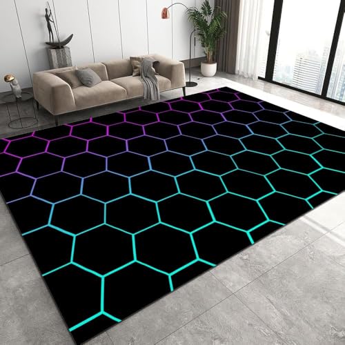 Abstraktes Geometrisches Gitter -Druck 3D-Teppich Für Wohnzimmer, Flanellteppich, 200 X 300 cm Schlafzimmerteppich, Badematte, Heim, Moderne Für Küche Flur Esszimmer Eingangsb /1419431731204 Abstraktes Geometrisches Gitter -Druck 3D-Teppich Für Wohnzimmer, Flanellteppich, 200 X 300 cm Schlafzimmerteppich, Badematte, Heim, Moderne Für Küche Flur Esszimmer Eingangsb /1419431731204 von Generic