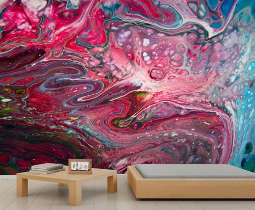 Abstraktes Wandbild Farbenfrohe Tapeten Wandbilder Rot Rosa Blau Grün Fließende Kunsttapete Moderne Schlafzimmer Tapete für Büro Wohnzimmer Schlafzimmer Sofa TV Hintergrund Großes Wandbild Poster Abstraktes Wandbild Farbenfrohe Tapeten Wandbilder Rot Rosa Blau Grün Fließende Kunsttapete Moderne Schlafzimmer Tapete für Büro Wohnzimmer Schlafzimmer Sofa TV Hintergrund Großes Wandbild Poster von Generic