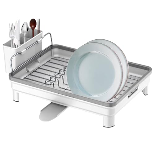 Abtropfgestell, Küchenabtropfgestell, Abtropfgestell für Geschirr, Thekengeschirr, mit Abtropfgestell, multifunktionales Geschirrabtropfgestell, Utensilienhalter, Besteck-Organizer Abtropfgestell, Küchenabtropfgestell, Abtropfgestell für Geschirr, Thekengeschirr, mit Abtropfgestell, multifunktionales Geschirrabtropfgestell, Utensilienhalter, Besteck-Organizer von Generic