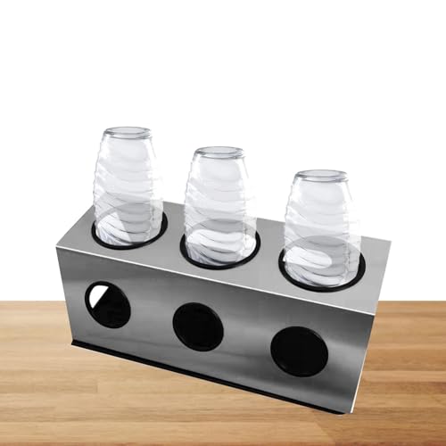 Abtropfgestell Flaschenhalter - 3er Set Tropfflaschen für Sodaflaschen - Abtropfflaschen mit Bürste - Drainagematte für Spülbecken Ablaufmatte Flaschenhalter aus Silikon von Generic