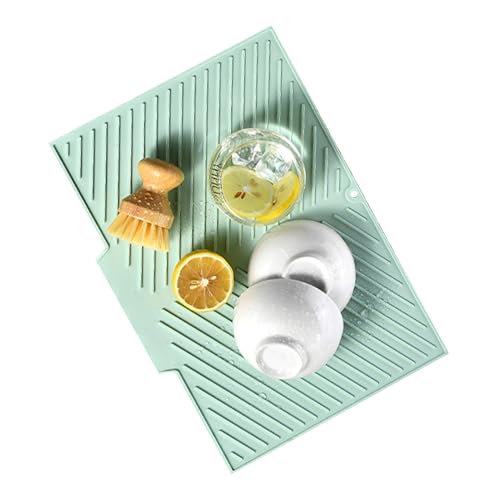 Abtropfmatte – Silikon-Abtropfmatte | Abtropfbrett-Matten | Küchen-Abtropfmatte aus Silikon | rutschfester Küchenthekenschutz für Küchentheke und Geschirr Abtropfmatte – Silikon-Abtropfmatte | Abtropfbrett-Matten | Küchen-Abtropfmatte aus Silikon | rutschfester Küchenthekenschutz für Küchentheke und Geschirr von Generic