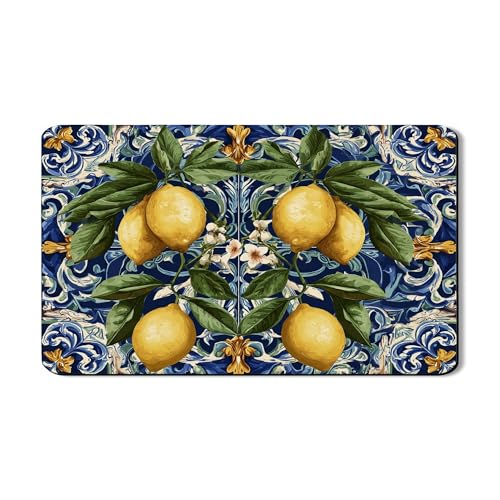 Abtropfmatte für Küchentheke, Vintage-Blumenmuster, saugfähig, Gummi, Sommer-PU-Leder, Abtropfmatte für Küche, Theke, Kaffee, Bar, Schutz, 30,5 x 50,8 cm Abtropfmatte für Küchentheke, Vintage-Blumenmuster, saugfähig, Gummi, Sommer-PU-Leder, Abtropfmatte für Küche, Theke, Kaffee, Bar, Schutz, 30,5 x 50,8 cm von Generic