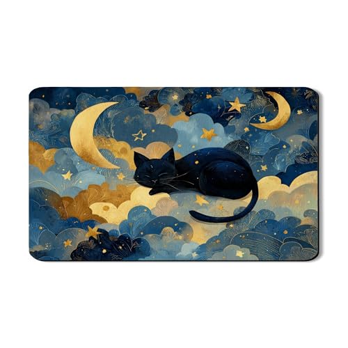 Abtropfmatte für Küchentheke, fantastisches Nachthimmel-Design, saugfähiges Gummi-Abtropfgestell, gemütliches Winterdekor, Abtropfmatte für Küchentheke, 30,5 x 50,8 cm von Generic