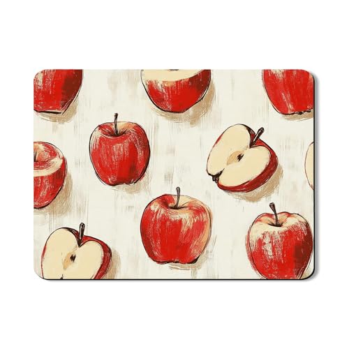 Abtropfmatte für Küchentheke, künstlerisches Retro-saugfähiges Gummi-Abtropfgestell, Herbst-Küchendekoration, 45,7 x 61 cm, Rot von Generic