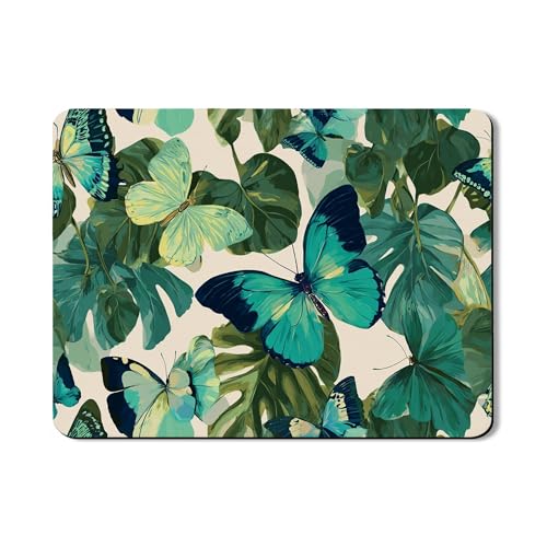 Abtropfmatte für Küchentheke, tropischer grüner Schmetterling, saugfähiges Gummi-Abtropfgestell, Sommerblatt-Muster, Abtropfmatte für Küchentheke, 45,7 x 61 cm Abtropfmatte für Küchentheke, tropischer grüner Schmetterling, saugfähiges Gummi-Abtropfgestell, Sommerblatt-Muster, Abtropfmatte für Küchentheke, 45,7 x 61 cm von Generic