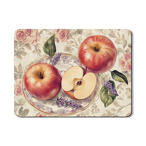 Abtropfmatte mit Blumenmuster für Küchentheke, Vintage-Obst-Design, saugfähiges Gummi-Abtropfgestell, charmante Küchendekoration, 45,7 x 61 cm von Generic