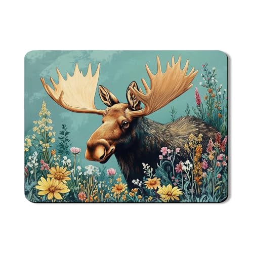 Abtropfmatte mit Elchblumen-Motiv für Küchentheke, Vintage, künstlerisch, saugfähig, Gummi, von der Natur inspiriertes PU-Leder, Abtropfmatte für Küchentheke, Dekoration, 45,7 x 61 cm Abtropfmatte mit Elchblumen-Motiv für Küchentheke, Vintage, künstlerisch, saugfähig, Gummi, von der Natur inspiriertes PU-Leder, Abtropfmatte für Küchentheke, Dekoration, 45,7 x 61 cm von Generic