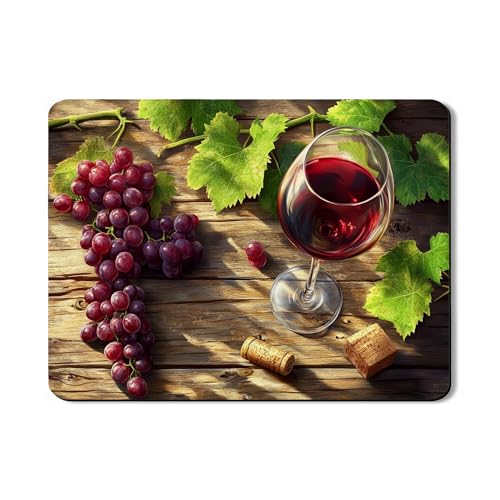 Abtropfmatten mit Traubenmotiv für Küchentheke, rustikaler Weinberg, saugfähiges Gummi-Abtropfgestell, Herbsternte, Küchenzubehör, 45,7 x 61 cm von Generic