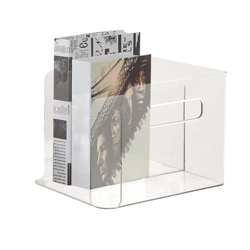 Acryl-Briefordnerhalter – transparenter Zeitschriftenhalter | Acryl-Aktenordner für Bücher, Zeitschriften, transparenter Acryl-Briefhalter, Dokumentenaufbewahrung, Sortierer, Acryl-Dokumentensortierer von Generic