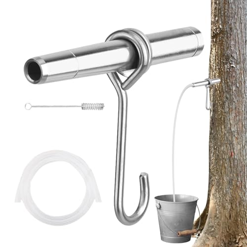Ahornsirup Zapfhähne, Wiederverwendbare Edelstahl Ahornsirup Wasserhähne Ahornsirup Zapfset Ahornsirup Baum Gewindebohrer Set ?für Ahornsirup, Sugaring, Ahorn, Sirup Zubehör?Set A? von Generic