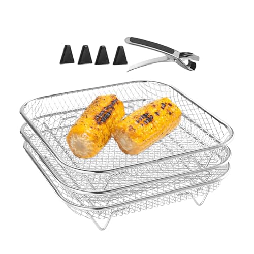 Air Fryer Rack Air Fryer Grill Edelstahl Air Fryer Basket Air Fryer Dehydrator Rack Multi-Purpose Air Fryer Accessories Portable Stackable Air Fryer for Home and Kitchen Air Fryer Rack Air Fryer Grill Edelstahl Air Fryer Basket Air Fryer Dehydrator Rack Multi-Purpose Air Fryer Accessories Portable Stackable Air Fryer for Home and Kitchen von Generic