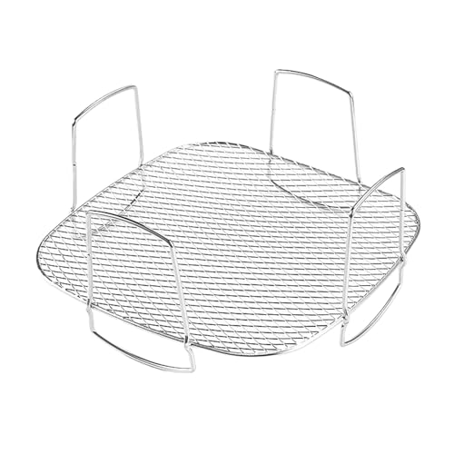 Air Fryer Rack - Air Fryer Rack Se, Double Drawer Fryer | Stainless Steel Multi Layer Stackable Dehydrator Rack, Three Layer Stainless Steel Cooking Rack, Rust Proof (20.x20.5x10cm) von Generic