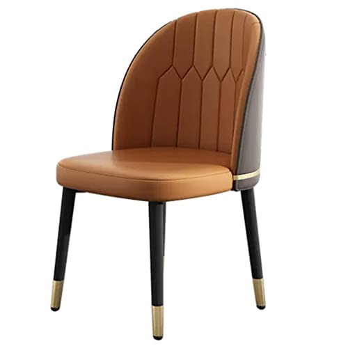 Akzentstuhl Moderner Lederstuhl, Armlose Küchen-Esszimmerstühle Wohnzimmerstuhl mit Metallbeinen, Mid Century Modern Gepolsterter Beistellstuhl für Esszimmerküche Akzentstuhl Moderner Lederstuhl, Armlose Küchen-Esszimmerstühle Wohnzimmerstuhl mit Metallbeinen, Mid Century Modern Gepolsterter Beistellstuhl für Esszimmerküche von Generic