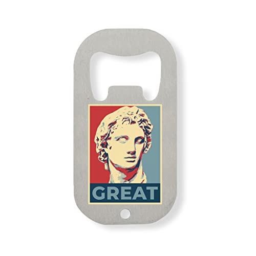 Alexander The Great Pop Art Style Poster Flaschenöffner aus Edelstahl Silber Alexander The Great Pop Art Style Poster Flaschenöffner aus Edelstahl Silber von Generic