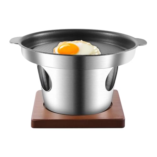 Alkohol-Campingkocher, Campingkocher mit Grillrost | Tragbares Campingkocher-Set Strapazierfähiges Design - Abnehmbarer Antihaft-Grillkocher von Generic