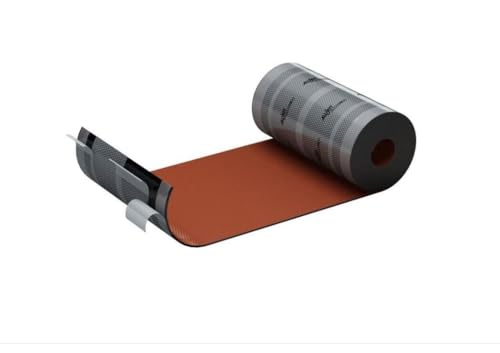 Alujet Fixroll 4D 280 mm Wandanschluss Kaminanschluss Kamin Bedachung Kaminkehle (rot, 1 m) von Generic