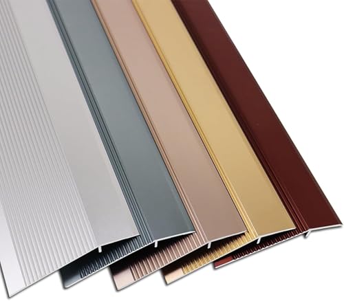 Aluminium-Boden-tsition-schwellenstreifen, Boden-tsition-Strip Vinyl-türschwellen-bodenbelags-tsition-Strip Selbstklebender Teppichkantenstreifen Für Laminat-türöffnung, Red, Length: 0.9m(35.4 in) von Generic