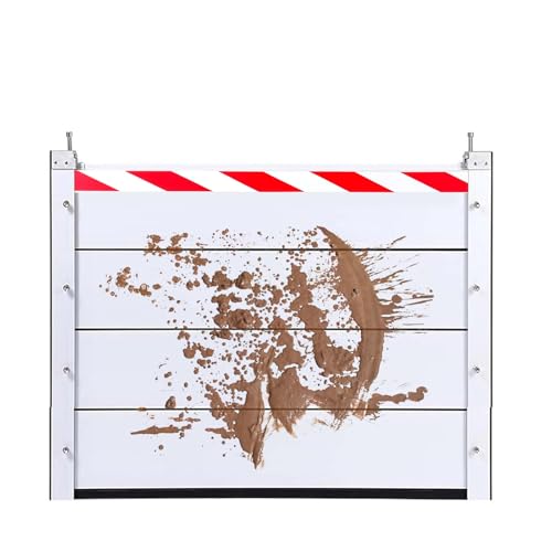 Aluminium-Hochwasserbarriere 291–300 Cm Temporäre Dämme Für Tiefgaragen Wasserrückhalteplatte(Outside,293 * 60cm) von Generic