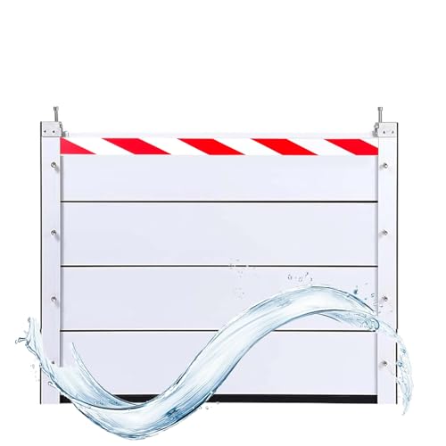 Aluminium-Hochwasserschutzbarriere 271–280 Cm Robuste Hochwasserschutzbarriere Abnehmbare Und Wiederverwendbare Wasserrückhalteplatte(Inside,280 * 60cm) von Generic