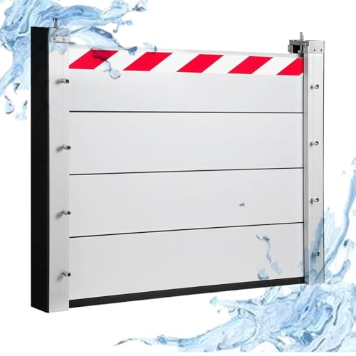 Aluminium-Hochwassersperre 105 Cm Abnehmbare Wasserrückhalteplatte Hochwasserschutzplatte Für Haus, Lager Und Garage(Outside,105 * 100cm) von Generic