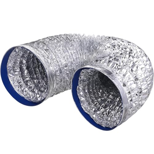 Aluminium-Kanalschlauch für Beatmung nicht isoliert flexible Luftleitung Trockner, Heizung und Kühlung 85mm(3.3in) 5m(16ft) von Generic