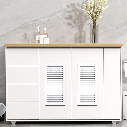 Aluminium Lüftungsgitter Rechteckig Schrank Abluftgitter Lamellengitter für Badezimmer Küche Gewerbliche Räume Erhöht die Belüftung und Schützt vor Feuchtigkeit(Weiß,H 70 cm x W 30 cm) von Generic