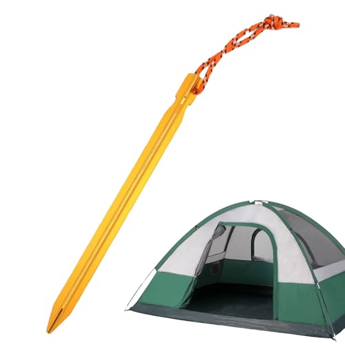 Aluminium-Pavillon-Stakes: Zelt, 17,8 cm (7 Zoll), robuste Aluminium-Pfähle | Erdanker mit Abzugsseilen, für Camping von Generic