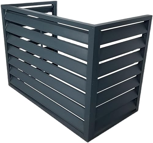 Aluminium-klimaanlagen- Und Wärmepumpenabdeckung, Mini-Split-klimaanlagenabdeckung Für Außeneinheiten, Zaun Zum Verstecken Der Klimaanlage, äußeres Material, Grey, 110 * 60 * 80cm/43 * 24 * 32in Aluminium-klimaanlagen- Und Wärmepumpenabdeckung, Mini-Split-klimaanlagenabdeckung Für Außeneinheiten, Zaun Zum Verstecken Der Klimaanlage, äußeres Material, Grey, 110 * 60 * 80cm/43 * 24 * 32in von Generic