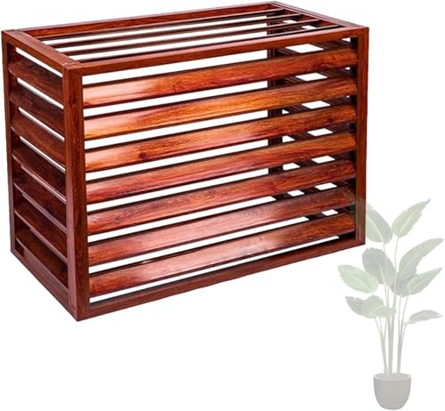 Aluminium-klimaanlagenabdeckung 20" B X 40" L X 28" H Klimaanlage Und Wärmepumpenabdeckung Regal Pflanzenständer Außenklimaanlage Abdeckung Einfache Montage Sichtschutz Zaunregal, Brown Aluminium-klimaanlagenabdeckung 20" B X 40" L X 28" H Klimaanlage Und Wärmepumpenabdeckung Regal Pflanzenständer Außenklimaanlage Abdeckung Einfache Montage Sichtschutz Zaunregal, Brown von Generic
