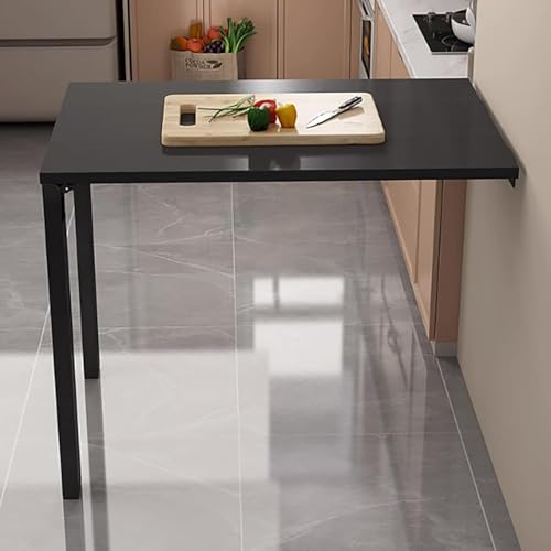 An Der Wand Montierter Klapptisch, Herunterklappbarer Arbeitstisch, Multifunktionaler Klappbarer Tisch, Küchen-esstisch, Schwebender Großer Schreibtisch, Wandelbar In, White, 80x60x80cm von Generic