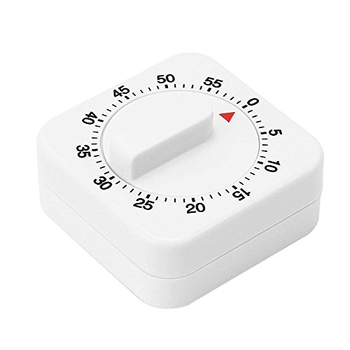 Analog Kurzzeitwecker mit Deutlicher Minutenskala, 60-Minuten Countdown für Klassenzimmer Büro Küche, Schreibtisch Kinder Zeitmana gement Tools, Pomodoro Timer von Generic