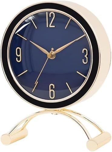 Analoger Wecker, Einfache Schreibtischuhren Mode Wohnzimmer Zuhause Tischuhr Dekorative Tischuhr Stille Desktop-Uhr Nachttisch Dekor, Blue Analoger Wecker, Einfache Schreibtischuhren Mode Wohnzimmer Zuhause Tischuhr Dekorative Tischuhr Stille Desktop-Uhr Nachttisch Dekor, Blue von Generic