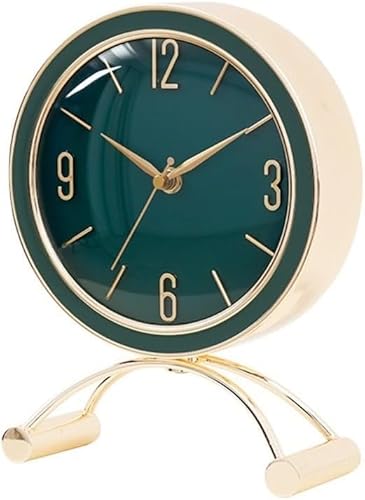 Analoger Wecker, Einfache Schreibtischuhren Mode Wohnzimmer Zuhause Tischuhr Dekorative Tischuhr Stille Desktop-Uhr Nachttisch Dekor, Green Analoger Wecker, Einfache Schreibtischuhren Mode Wohnzimmer Zuhause Tischuhr Dekorative Tischuhr Stille Desktop-Uhr Nachttisch Dekor, Green von Generic