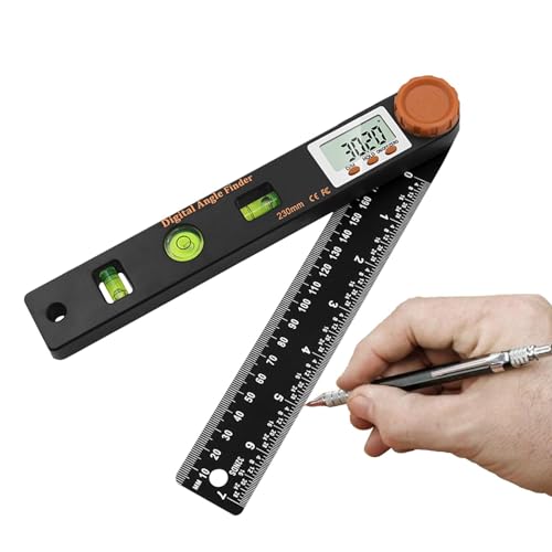 Angle Finder Digital, Digital Angle Finder Grader Wanderer - Winkel Finder Messwerkzeug 7 Zoll / 230mm mit LCD Display - 4-in-1 Digital Lineal Grader Werkzeug für /Holzbearbeitung von Generic