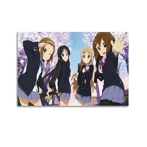 Anime K-on! Poster, ästhetische Leinwand, Poster, Raumdekoration, Wandkunst, Poster, Dekoration, Poster, 20 x 30 cm, ungerahmt von Generic