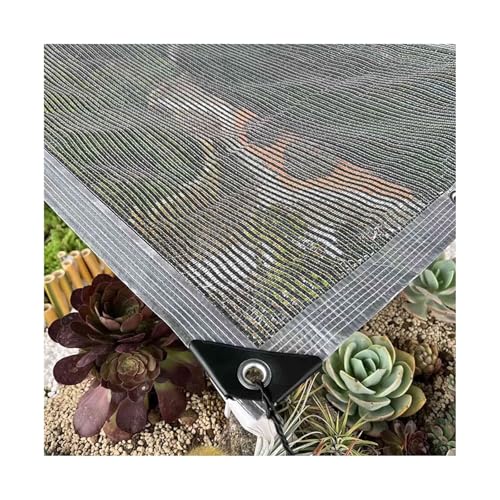 Anti-UV 55% Schattennetzplane, Reflektierendes Aluminet-Sonnenschutznetz 2x2.0m 3x4.0m 4x6.0m 5x5.0m Sonnenschutztuch für Gewächshäuser Garten Rasen Terrasse Pergolen(5.0x10.0 m=16.4x32.8 ft) von Generic