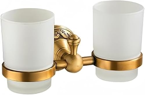 Antik Messing Aluminium Badzubehör Set Bademantel Haken Papierhalter Handtuchhalter Seifenkorb Badarmatur Toilettenpapierhalter, Double Cup Holder Antik Messing Aluminium Badzubehör Set Bademantel Haken Papierhalter Handtuchhalter Seifenkorb Badarmatur Toilettenpapierhalter, Double Cup Holder von Generic