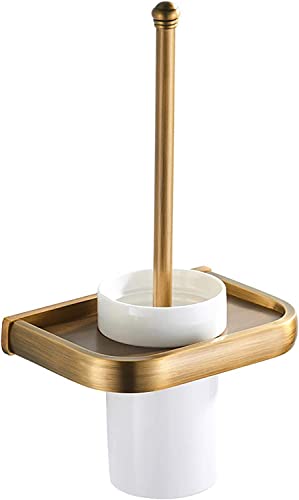 Antike Toilettenbürste Messing gebürstete Bronze Toilettenbürste Wandmontierte Toilettenbürsten und Halter mit schnell trocknendem Behälter Toilettenbürstenhalter for Badezimmer Antike Toilettenbürste Messing gebürstete Bronze Toilettenbürste Wandmontierte Toilettenbürsten und Halter mit schnell trocknendem Behälter Toilettenbürstenhalter for Badezimmer von Generic